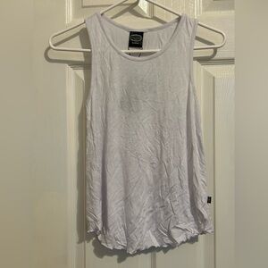 NWT Zara Terez white racer back ruffle hem tank. Girls size XL